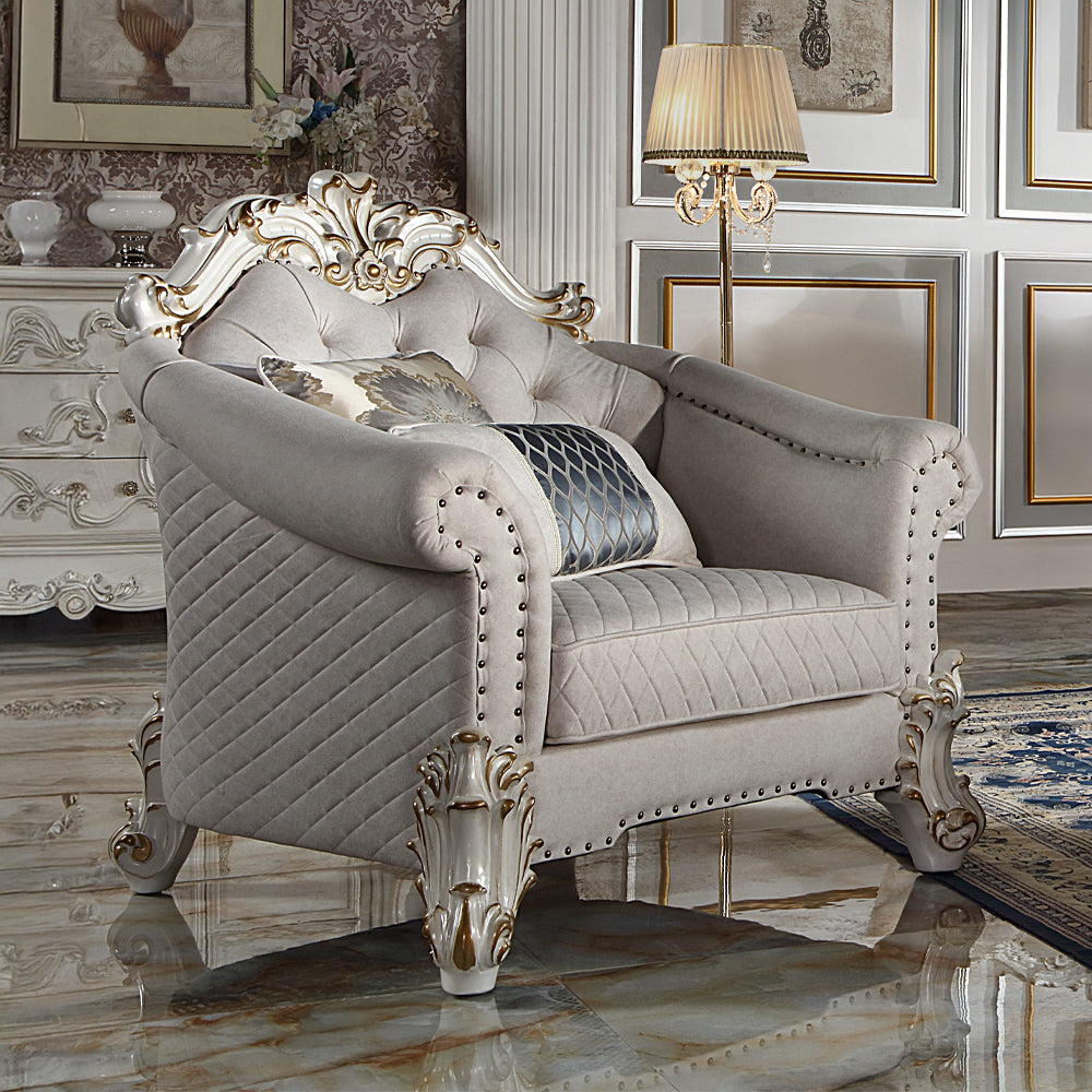 ACME Vendome II Chair – front view – Lusso Furniture Miami