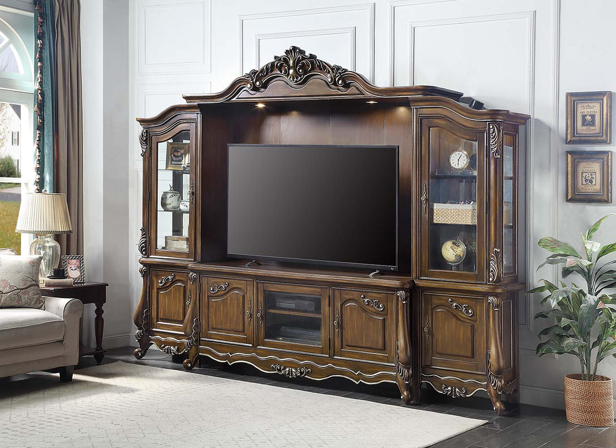 ACME Latisha Entertainment Wall Unit – front view – Lusso Furniture Miami