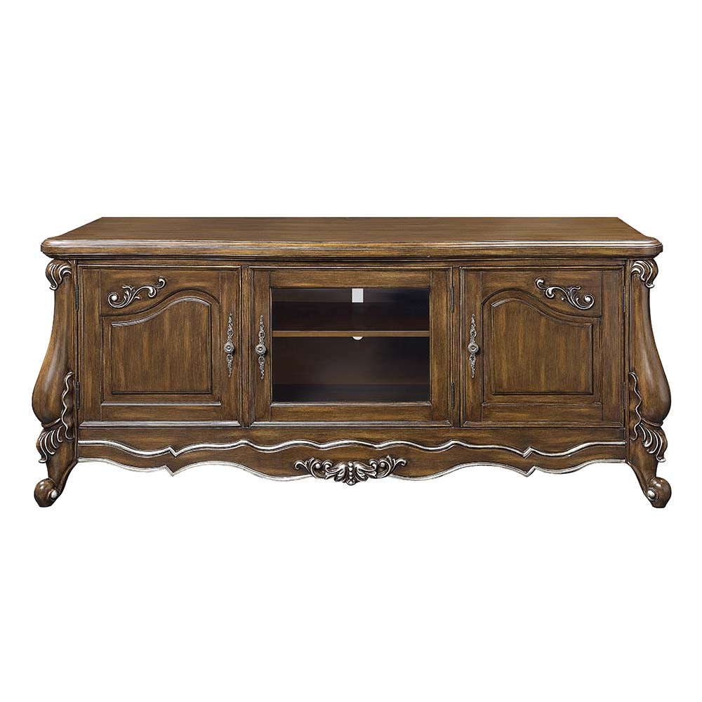 ACME Latisha TV Stand – side view – Lusso Furniture Miami