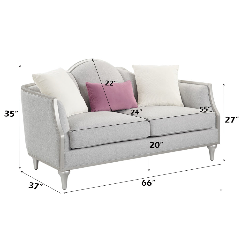 ACME Kasa Loveseat – top view – Lusso Furniture Miami