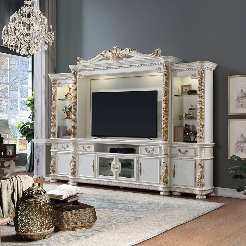 ACME Vendome II Entertainment Wall Unit – front view – Lusso Furniture Miami