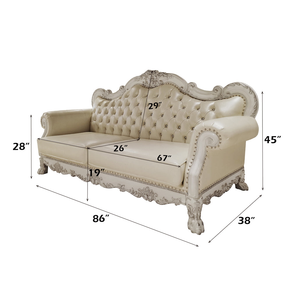 ACME Dresden Sofa with 4 Pillows – view 14 – Lusso Furniture Miami