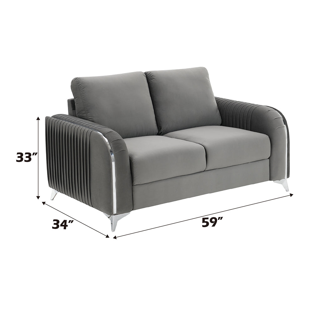 ACME Wenona Loveseat – top view – Lusso Furniture Miami
