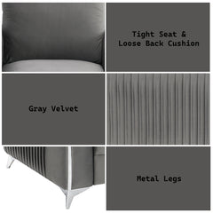 ACME Wenona Loveseat – finish detail – Lusso Furniture Miami