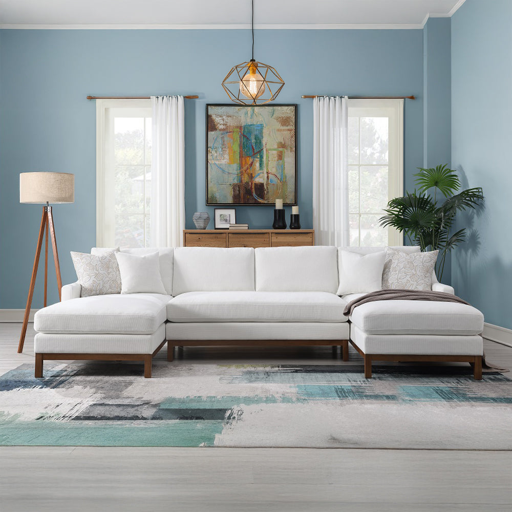 ACME Valiant Sectional Sofa – front view – Lusso Furniture Miami