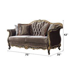 ACME Betria Loveseat – top view – Lusso Furniture Miami