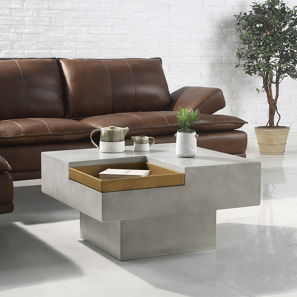 ACME Kailano Coffee Table – front view – Lusso Furniture Miami