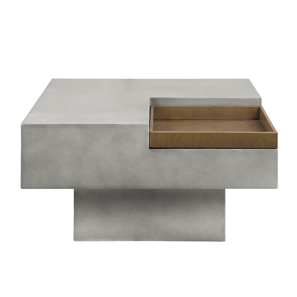 ACME Kailano Coffee Table – side view – Lusso Furniture Miami