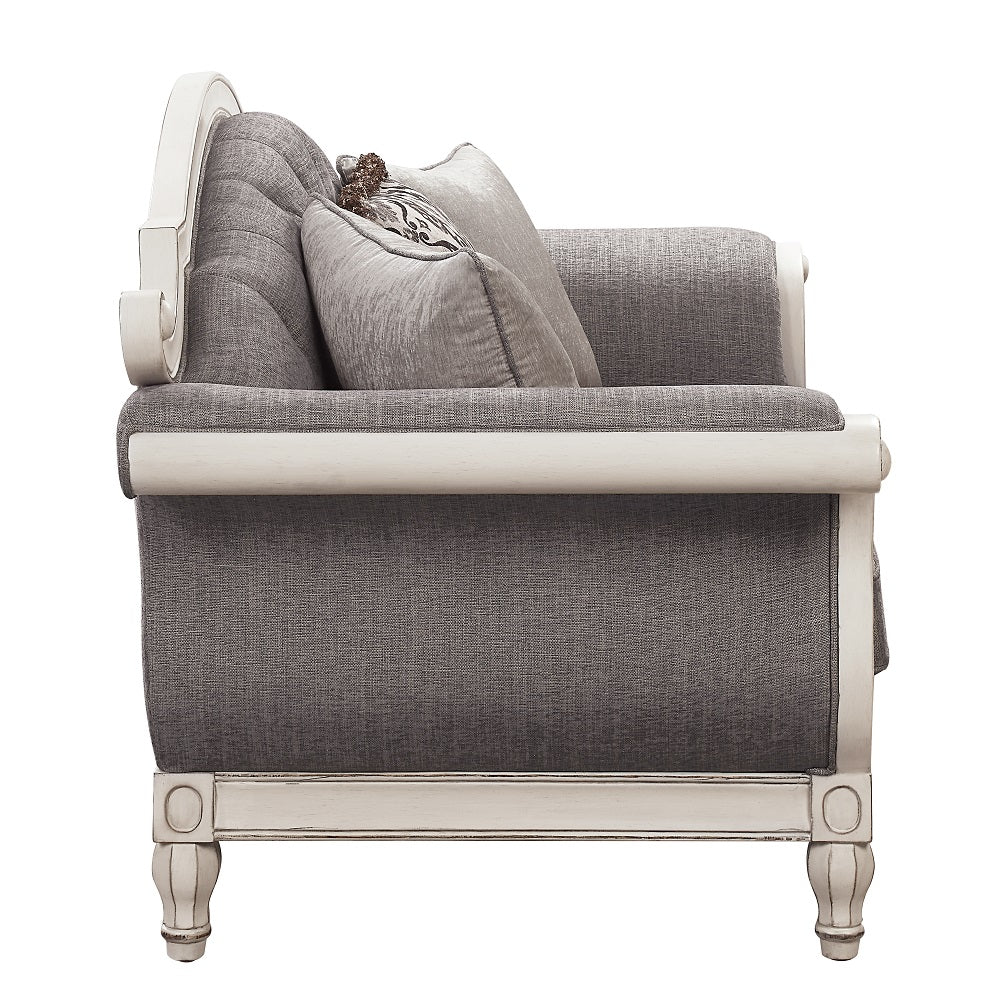 ACME Florian Loveseat – side view – Lusso Furniture Miami