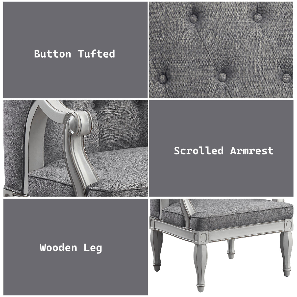 ACME Florian Chair – view 11 – Lusso Furniture Miami