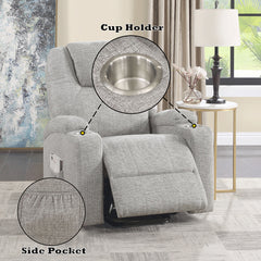 ACME Evander Power Lift Massage Recliner – view 33 – Lusso Furniture Miami
