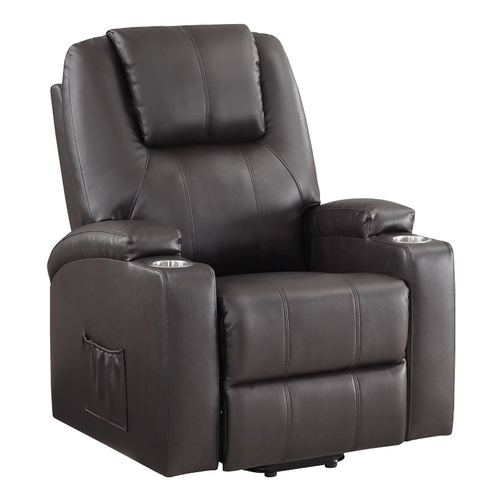 ACME Evander Power Lift Massage Recliner – angle view – Lusso Furniture Miami