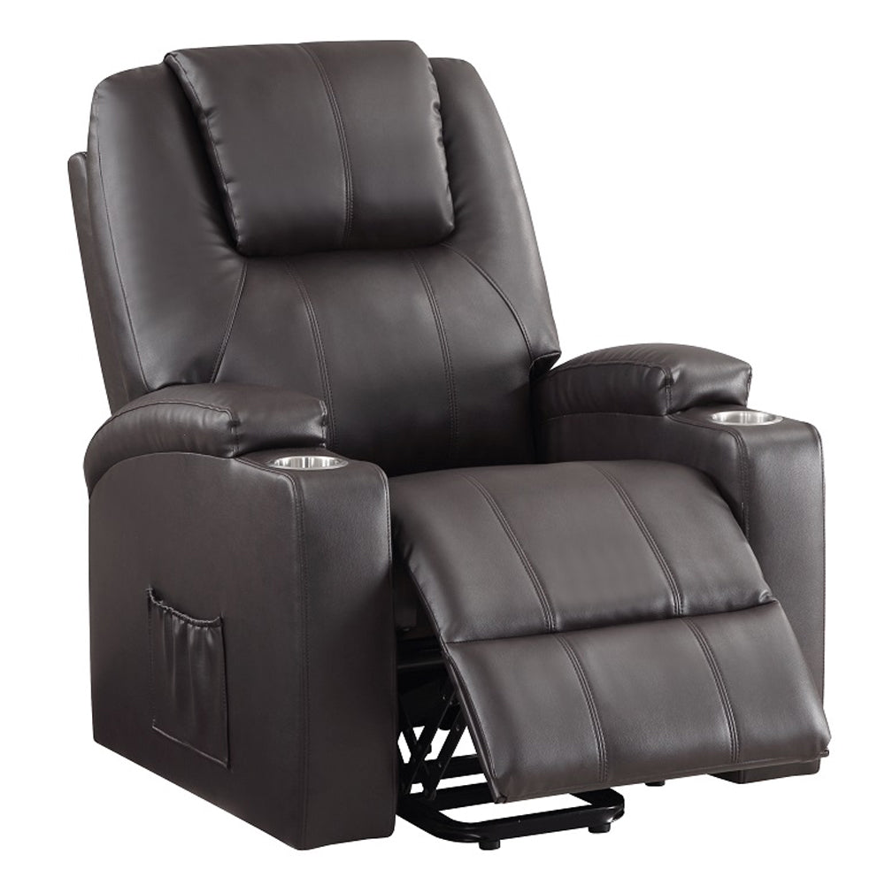 ACME Evander Power Lift Massage Recliner – back view – Lusso Furniture Miami