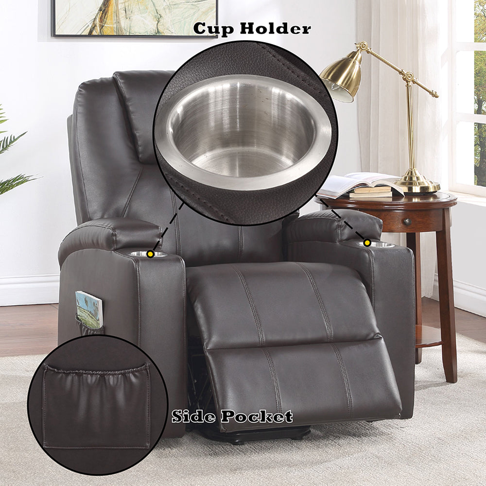 ACME Evander Power Lift Massage Recliner – view 11 – Lusso Furniture Miami