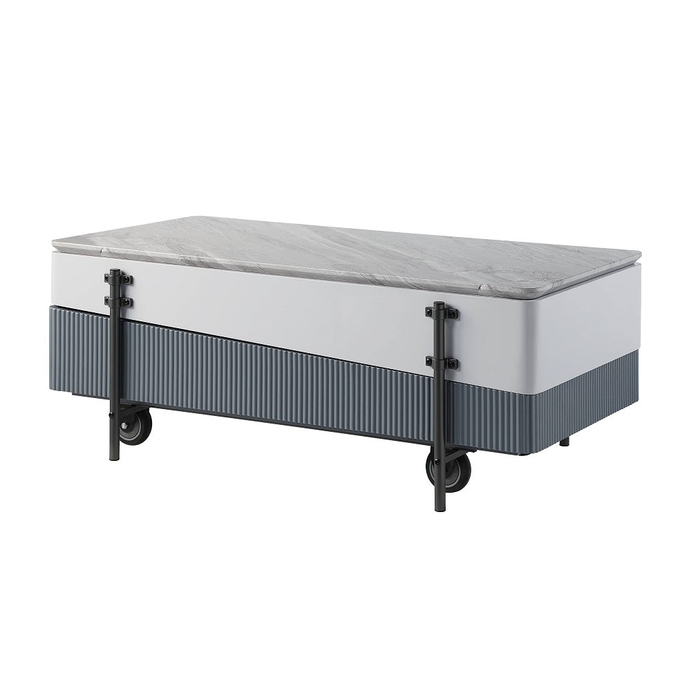 ACME Wilkins Lift Top Coffee Table – angle view – Lusso Furniture Miami