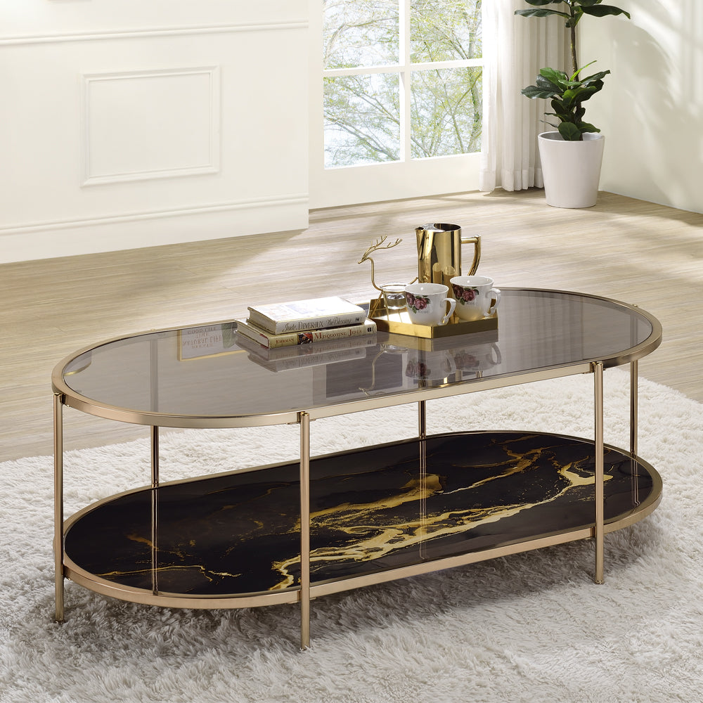 ACME Fiorella Coffee Table – front view – Lusso Furniture Miami