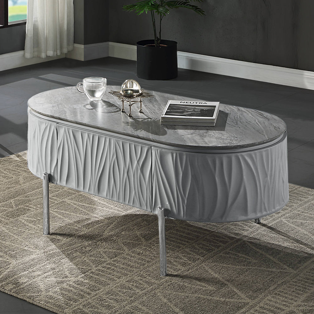 ACME Yukino Coffee Table – front view – Lusso Furniture Miami