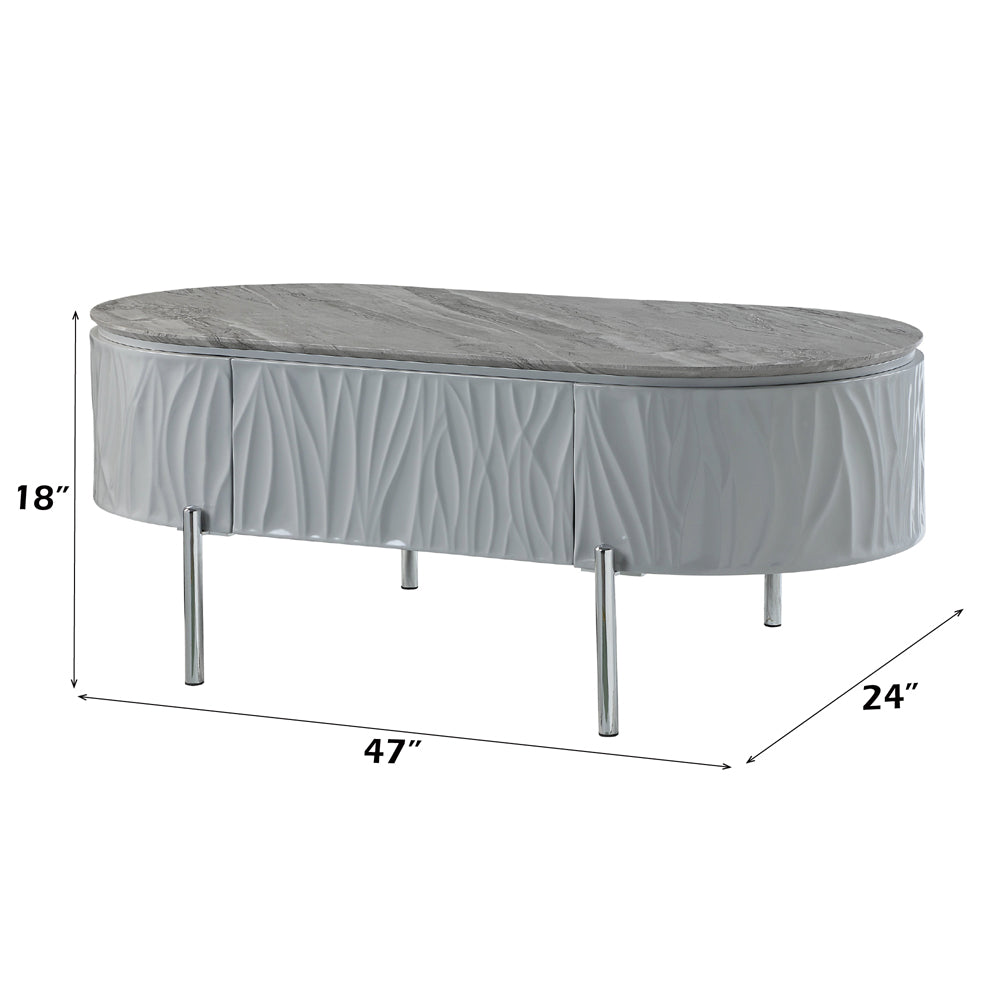 ACME Yukino Coffee Table – alternate view – Lusso Furniture Miami