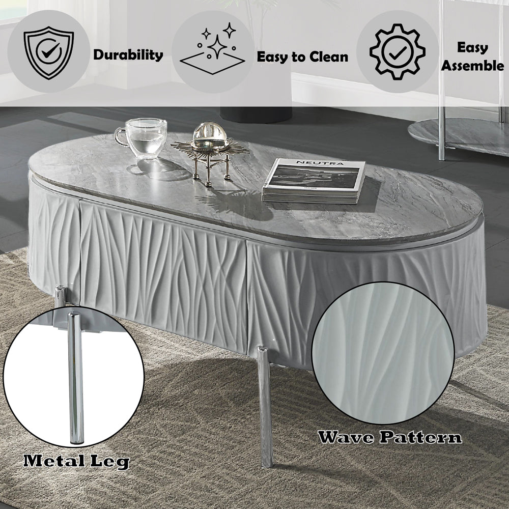 ACME Yukino Coffee Table – finish detail – Lusso Furniture Miami