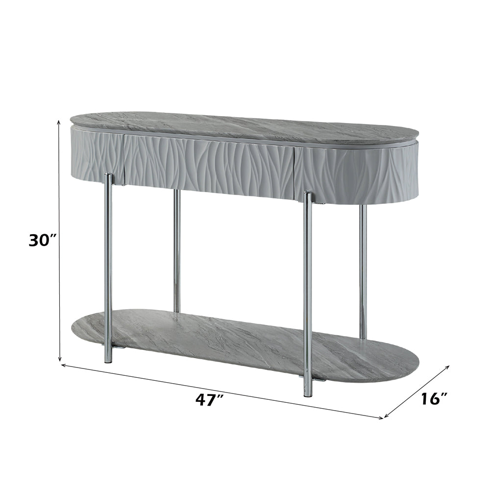 ACME Yukino Sofa Table – close-up – Lusso Furniture Miami