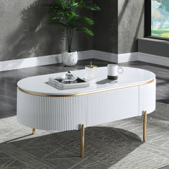 ACME Daveigh Coffee Table – front view – Lusso Furniture Miami