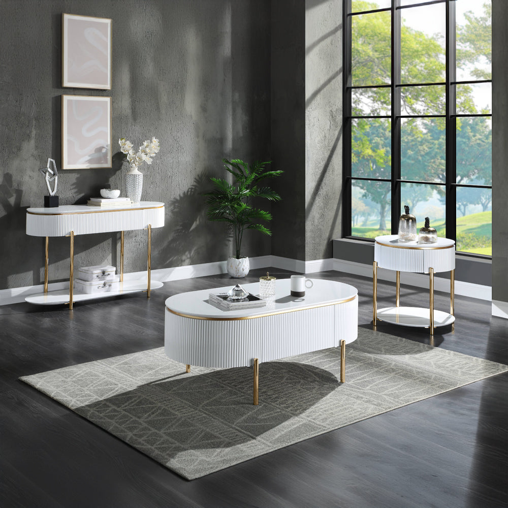 ACME Daveigh Coffee Table – back view – Lusso Furniture Miami