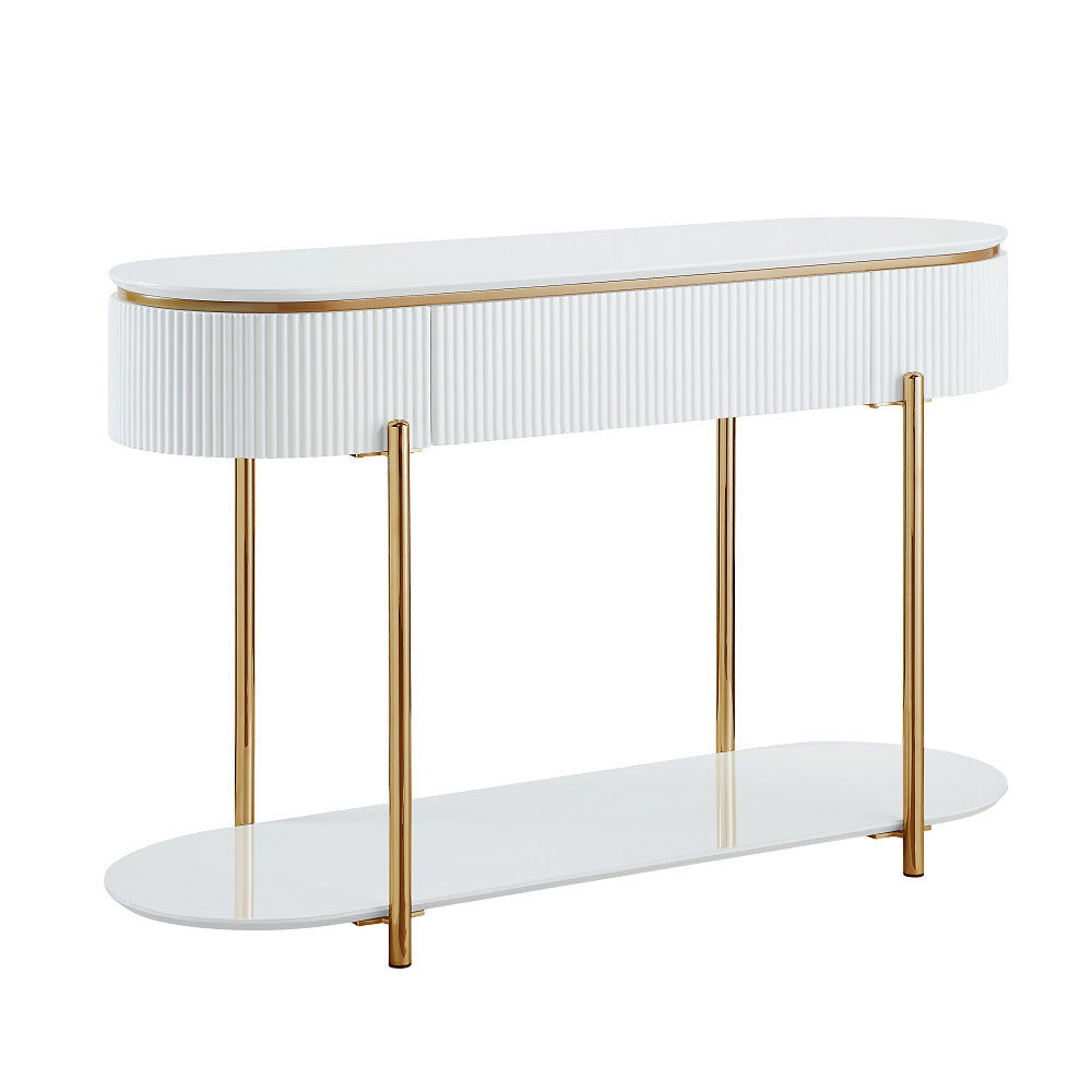 ACME Daveigh Sofa Table – angle view – Lusso Furniture Miami