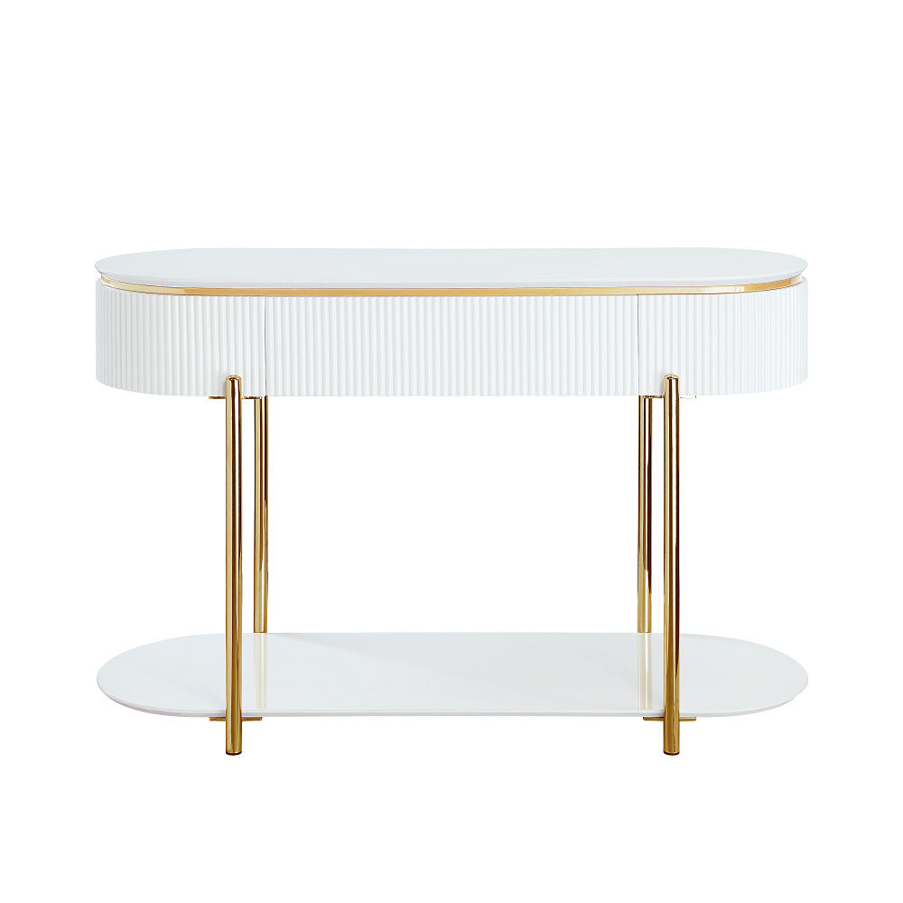 ACME Daveigh Sofa Table – side view – Lusso Furniture Miami