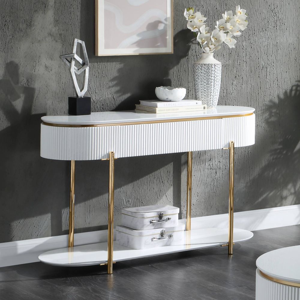 ACME Daveigh Sofa Table – front view – Lusso Furniture Miami