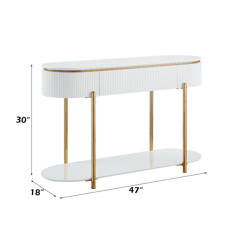 ACME Daveigh Sofa Table – back view – Lusso Furniture Miami