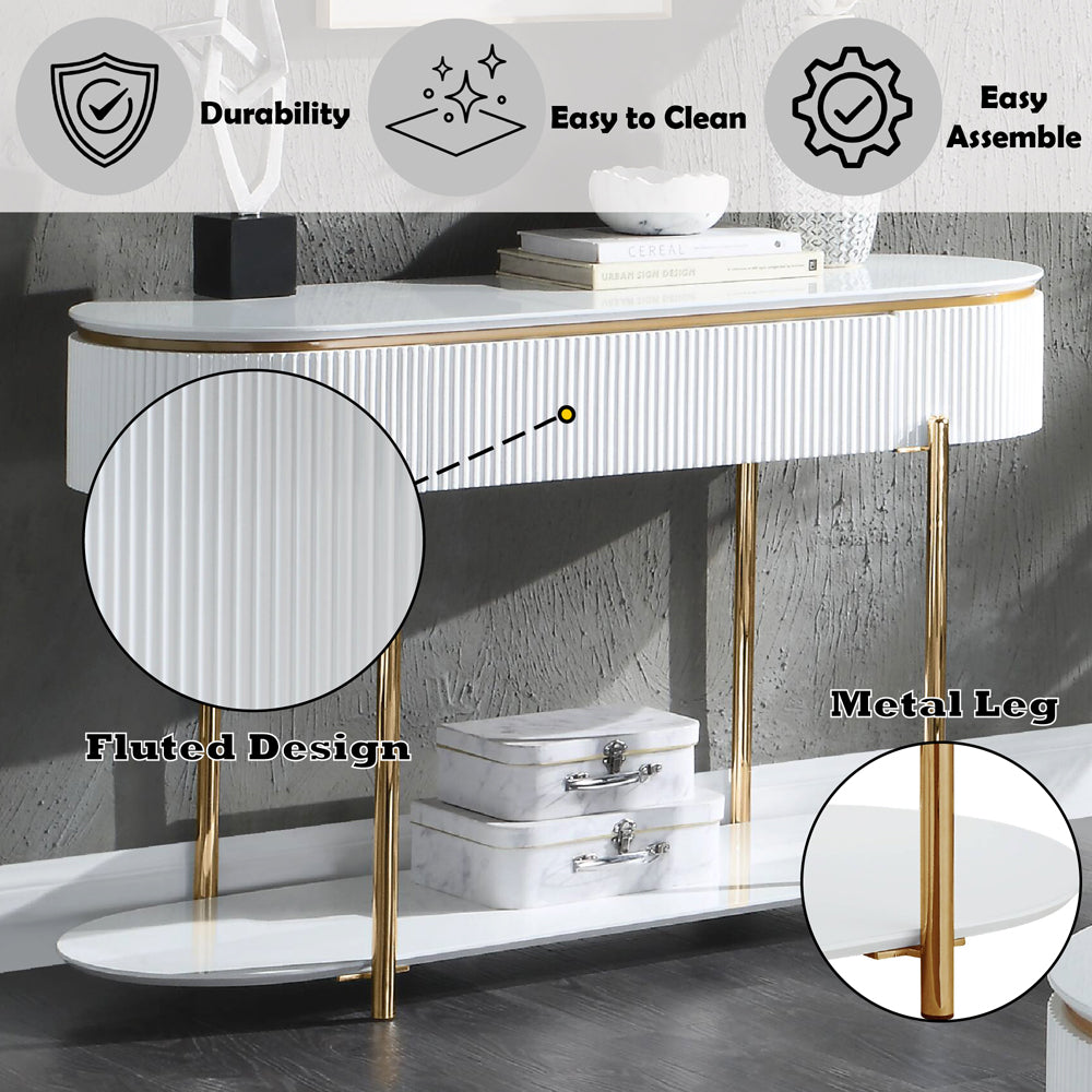 ACME Daveigh Sofa Table – top view – Lusso Furniture Miami