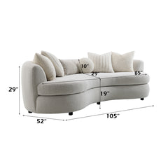 ACME Iniko Sofa – close-up – Lusso Furniture Miami