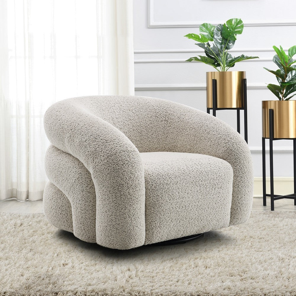 ACME Irma Swivel Chair – front view – Lusso Furniture Miami