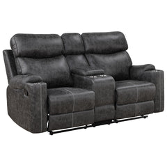 ACME Hirah Motion Loveseat – angle view – Lusso Furniture Miami