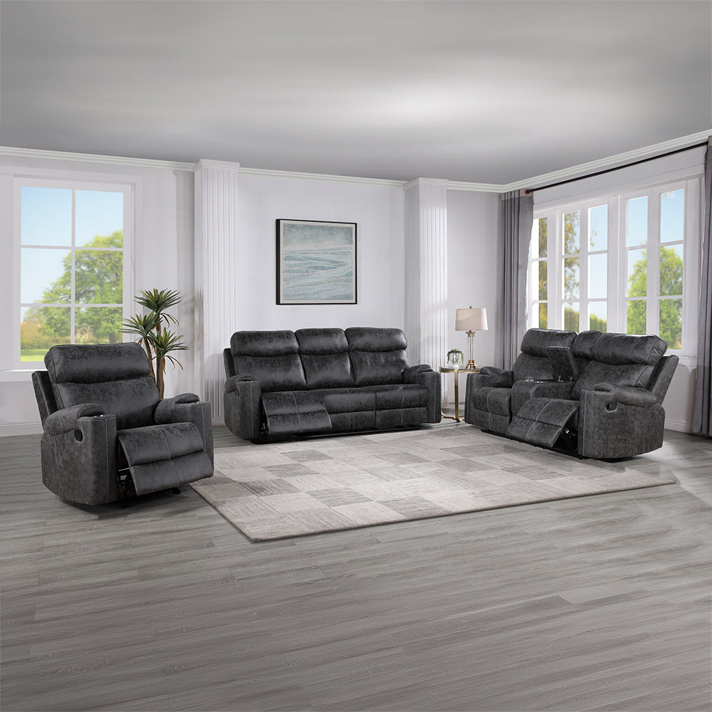 ACME Hirah Motion Loveseat – back view – Lusso Furniture Miami