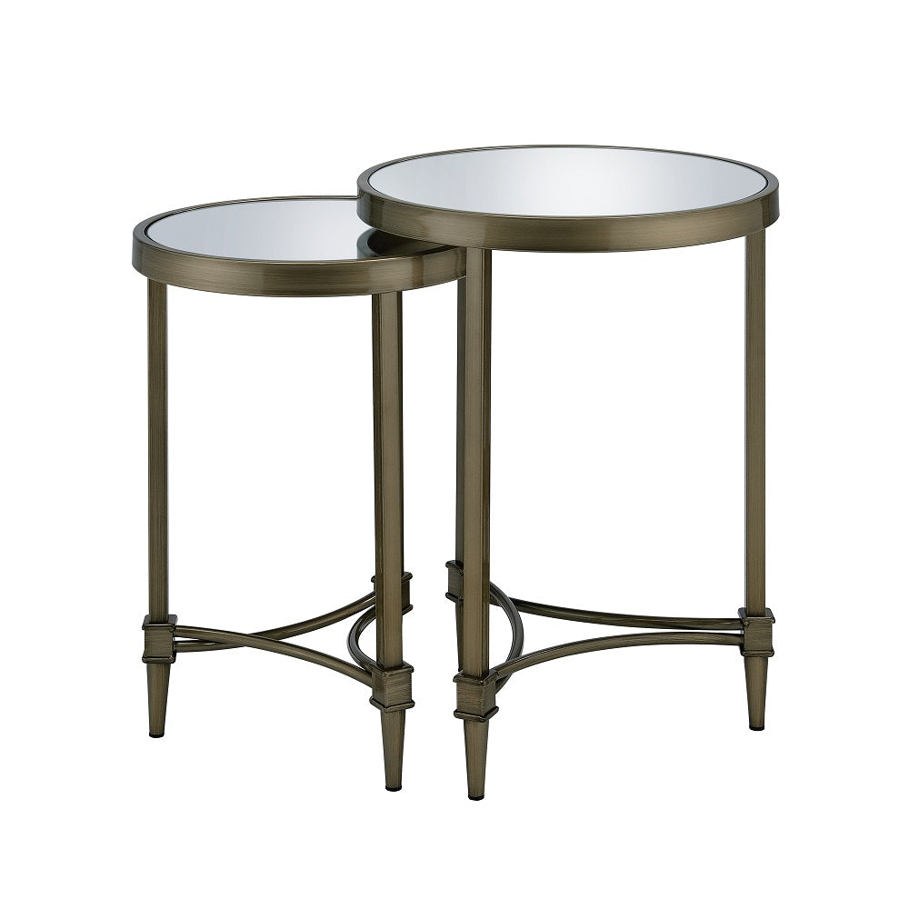 ACME Aditya Nesting Table – angle view – Lusso Furniture Miami