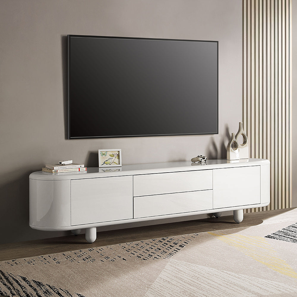ACME Keely TV Stand – front view – Lusso Furniture Miami