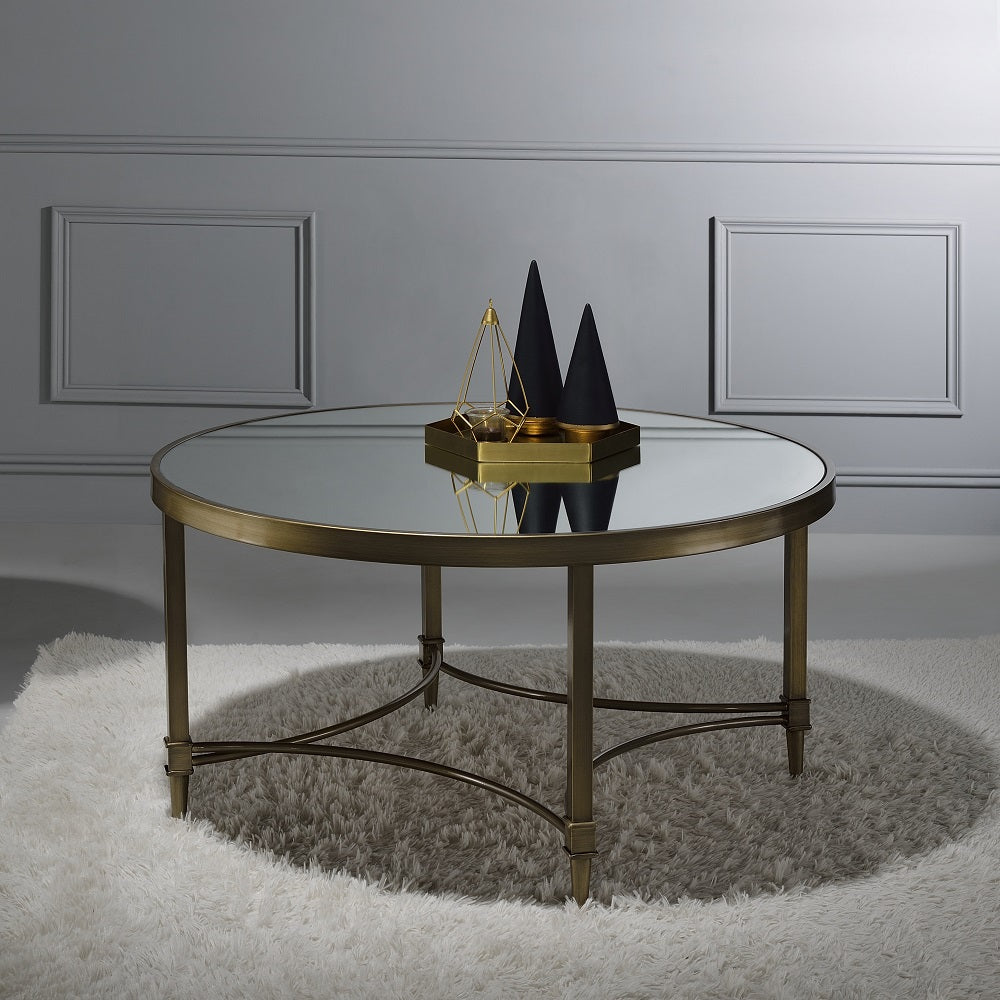 ACME Aditya Coffee Table – front view – Lusso Furniture Miami