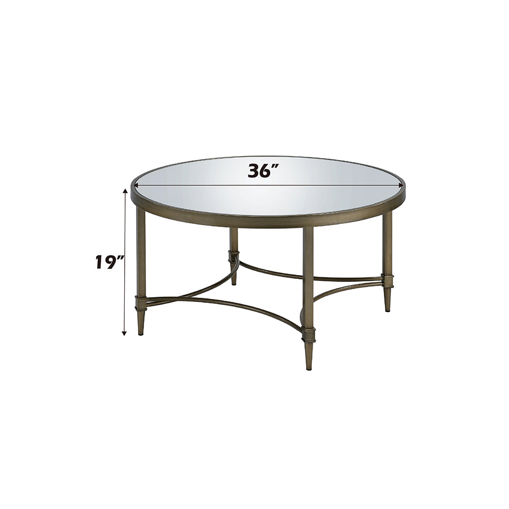 ACME Aditya Coffee Table – top view – Lusso Furniture Miami