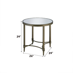 ACME Aditya End Table – back view – Lusso Furniture Miami
