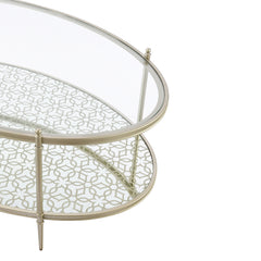 ACME Zaba Coffee Table – side view – Lusso Furniture Miami