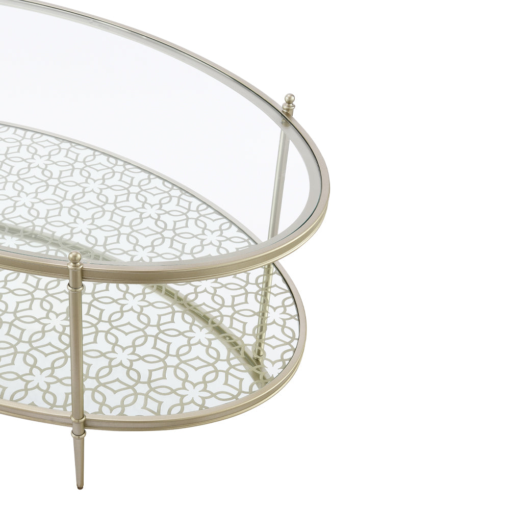 ACME Zaba Coffee Table – side view – Lusso Furniture Miami