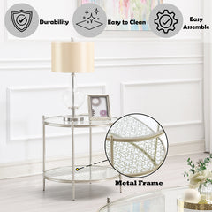 ACME Zaba End Table – back view – Lusso Furniture Miami
