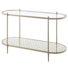 ACME Zaba Sofa Table – angle view – Lusso Furniture Miami