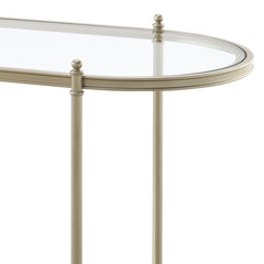 ACME Zaba Sofa Table – side view – Lusso Furniture Miami