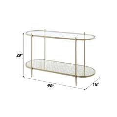 ACME Zaba Sofa Table – back view – Lusso Furniture Miami