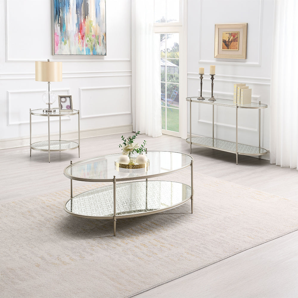 ACME Zaba Sofa Table – close-up – Lusso Furniture Miami