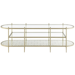 ACME Zaba TV Stand – side view – Lusso Furniture Miami