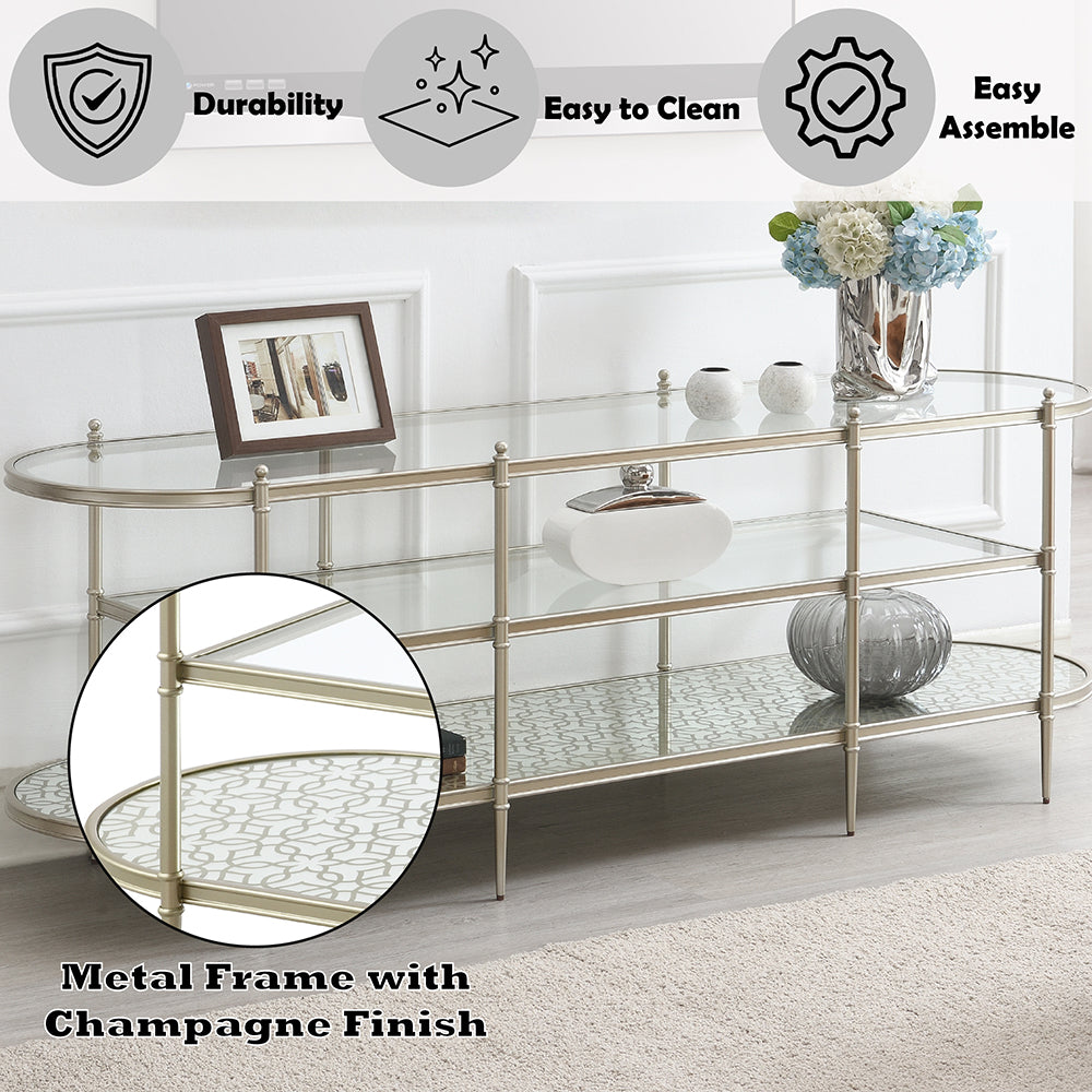 ACME Zaba TV Stand – close-up – Lusso Furniture Miami