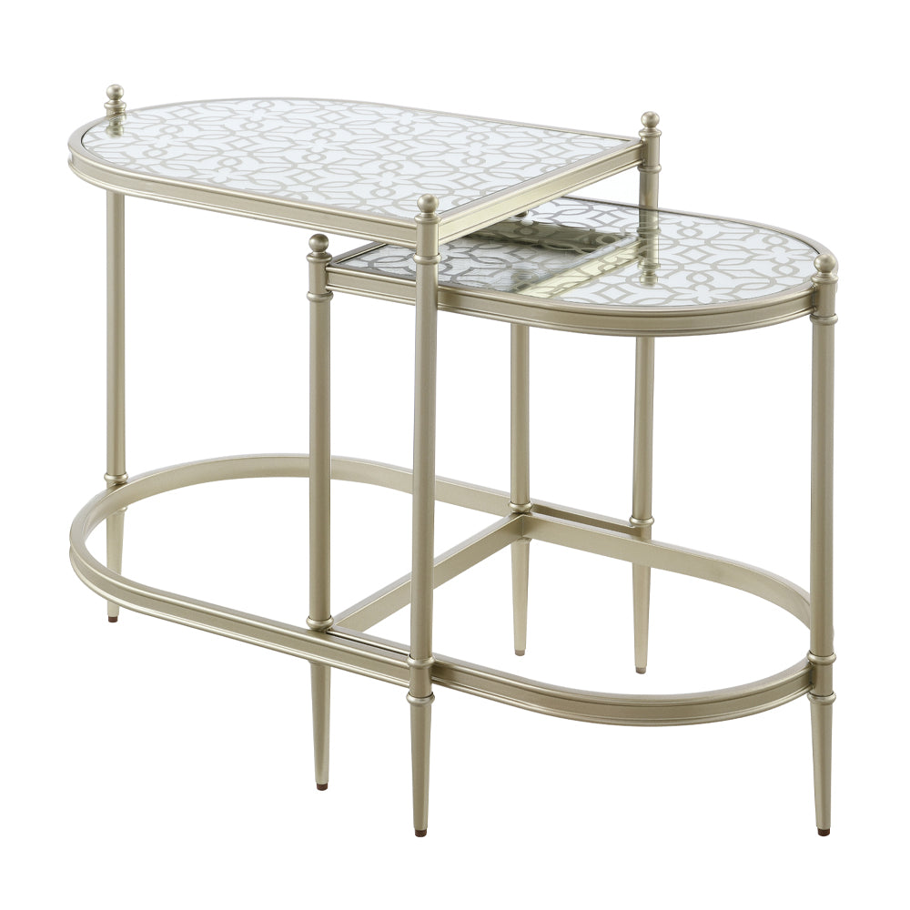 ACME Zaba Nesting Table – angle view – Lusso Furniture Miami